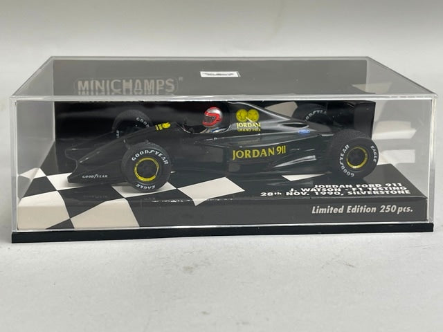 1:43 MINICHAMPS 410910099 Jordan Ford 911 F1 Test 28 Hours NOV.1990 Silverstone model car