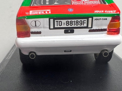 1:43 ixo SCR003 LANCIA DELTA HF 4WD TOTIP SAN REMO RALLY 1987 #11 A. Fiorio L. Pirola model car