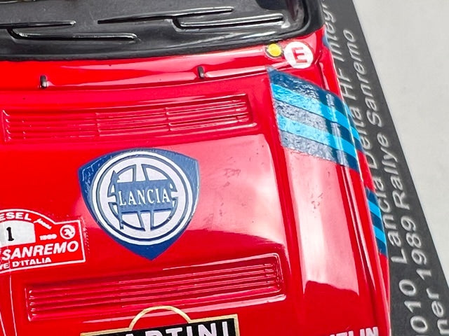 1:43 ixo LCJ010 Lancia Delta HF Integrale 16V Sanremo Rally 1989 #1 M. Biasion model car