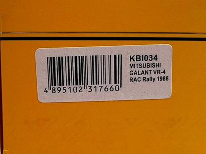 1:43 ixo KBI034 Mitsubishi Galant VR-4 RAC Rally 1988 #5 A. Vatanen B. Berglund model car
