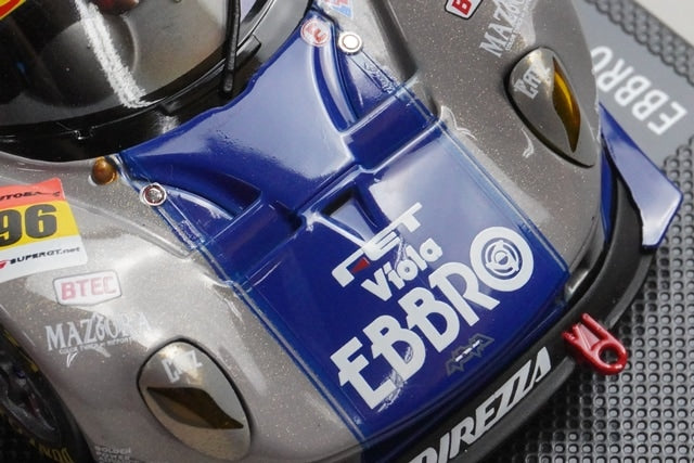 1:43 EBBRO 43810 Nova BeMac 350R Super GT300 2006 #96 Grey Blue model car