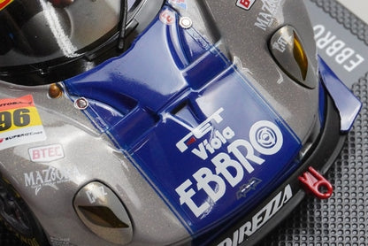 1:43 EBBRO 43810 Nova BeMac 350R Super GT300 2006 #96 Grey Blue model car