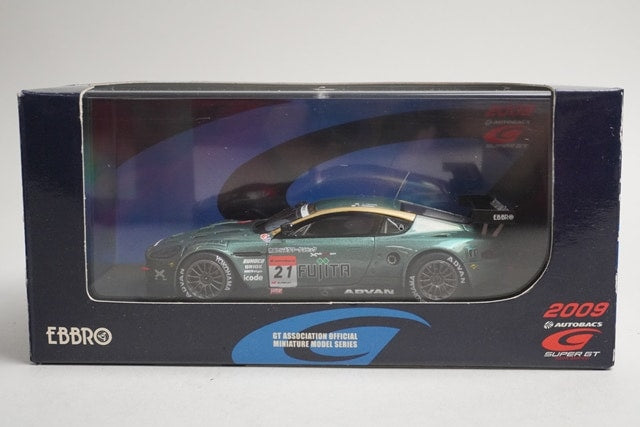 1:43 EBBRO 44366 Aston Martin Akasaka DBR9 Super GT 2009 #21 Green model car