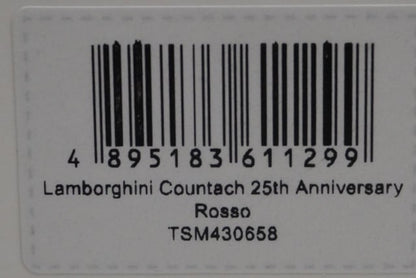 1:43 TSM Model TSM430658 Lamborghini Countach 25th Anniversary Rosso model car