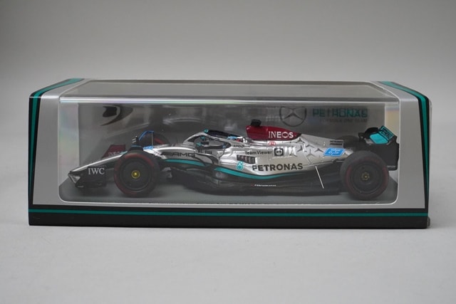 1:43 Spark S8557 Mercedes-AMG Petronas W13 E-Performance Brazilian GP 2022 #63 model car