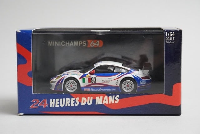 1:64 MINICHAMPS 640076793 Porsche 911 GT3 RSR Le Mans 2007 #93 model car