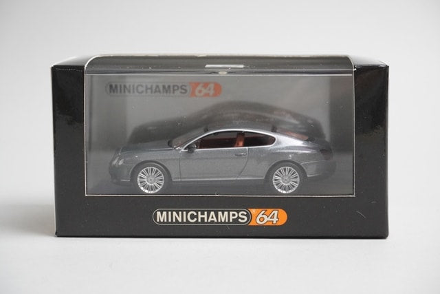 1:64 MINICHAMPS 640139600 Bentley Continental GT Grey Metallic model car