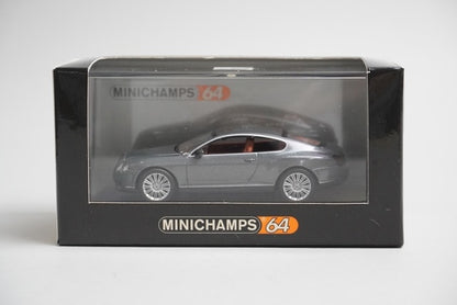 1:64 MINICHAMPS 640139600 Bentley Continental GT Grey Metallic model car