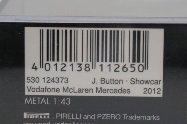 1:43 MINICHAMPS 530124373 McLaren Mercedes Show Car 2012 #3 model car