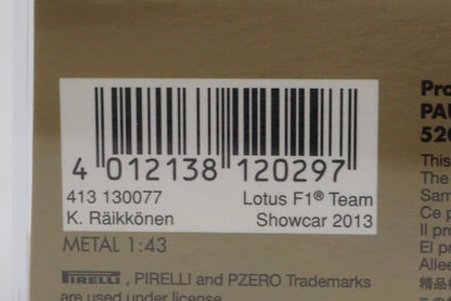 1:43 MINICHAMPS 413130077 Lotus Show Car 2013 #7 model car