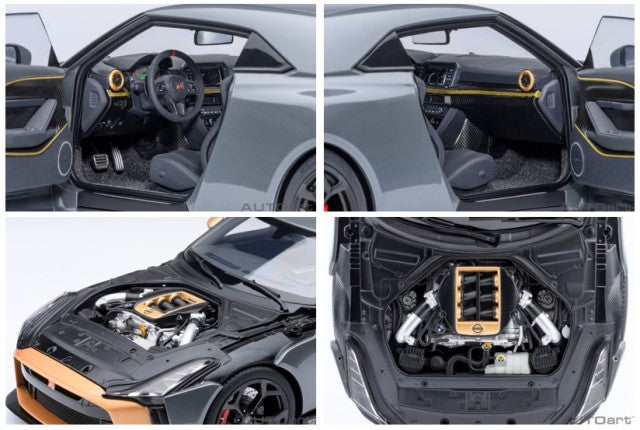 77510 AUTOart 1:18 Nissan GT-R50 by ITALDESIGN Gray Gold model car