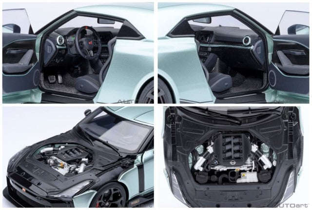 77512 AUTOart 1:18 Nissan GT-R50 by ITALDESIGN Metallic Green Black model car