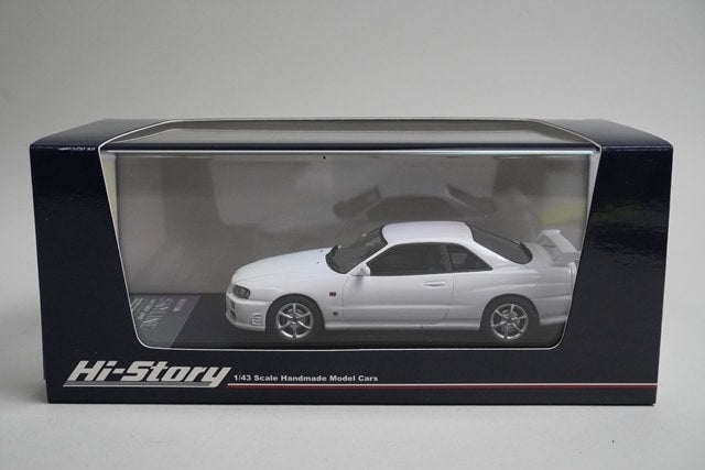 1:43 Hi-Story HS156WH Nissan Skyline 25GT Turbo 1998 White model car