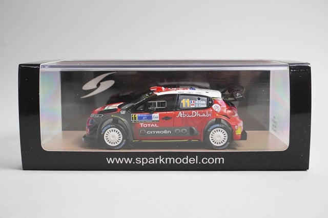 1:43 Spark S5962 Citroen C3 WRC Mexico Rally 2018 #11 model car