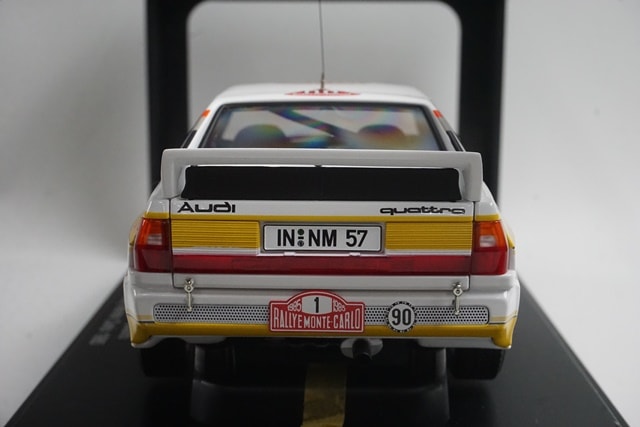 1:18 AUTOart 88501 Audi Sport Quattro Monte Carlo Rally 1985 #1 S. Blomqvist B. Cederberg