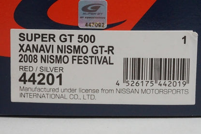 1:43 EBBRO 44201 Nissan Xanavi Nismo GT-R Nismo Festival 2008 #1 model car