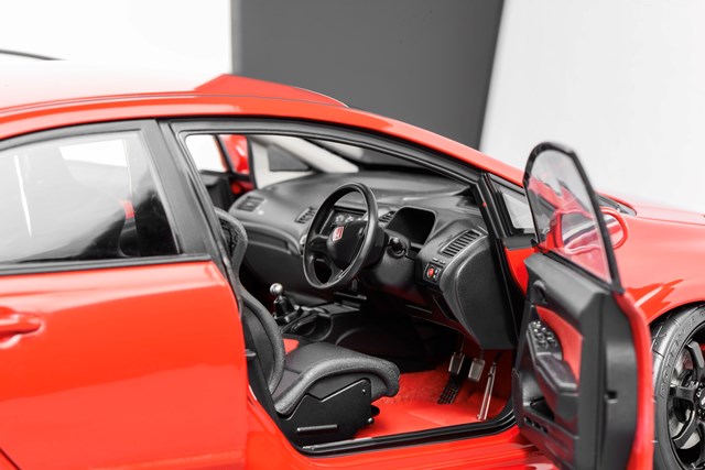 [ Pre-order ] M85415 MOTORHELIX 1:18 Scale Honda Civic Type R (FD2) MUGEN RR Milano Red