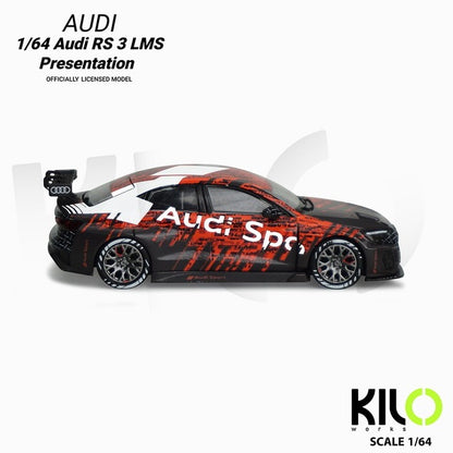 KLW0024-2 KILOworks 1:64 Audi RS 3 LMS Presentation