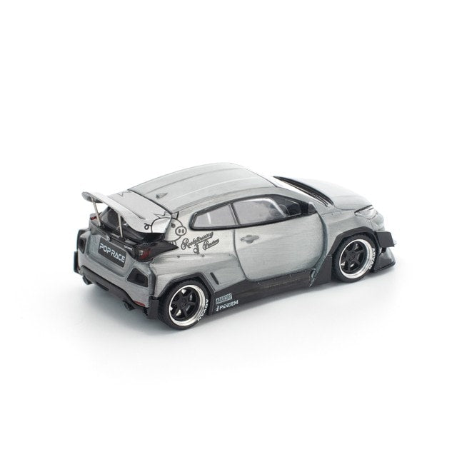 [ Pre-order ] PR640329 POP RACE 1:64 PANDEM GR YARIS RAW METAL Pandem GR Yaris RAW Finish