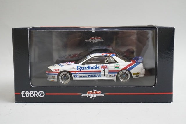 1:43 EBBRO 44160 Nissan Reebok Skyline Gr.A 1990 #1 model car