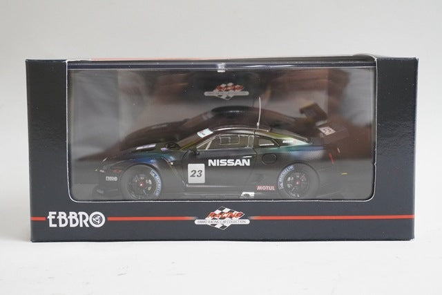1:43 EBBRO 44169 Nissan GT-R GT1 Malaysia Test 2009 #23 model car