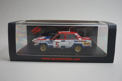 1:43 Spark S7772 Nissan Datsun Violet GT Safari Rally 2nd 1981 #5