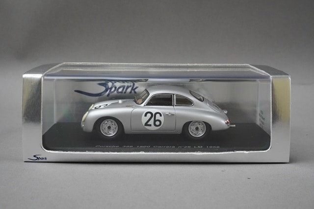 1:43 Spark S1351 Porsche 356 1500 Carrera Le Mans 1956 #26 model car