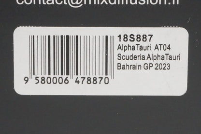 1:18 SPARK 18S887 AlphaTauri AT04 Scuderia Bahrain GP 2023 #22 model car
