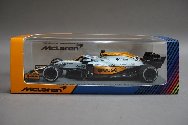 1:43 Spark S7678 McLaren MCL35M Monaco GP 2021 #3 D. Ricciardo VUSE Spec model car