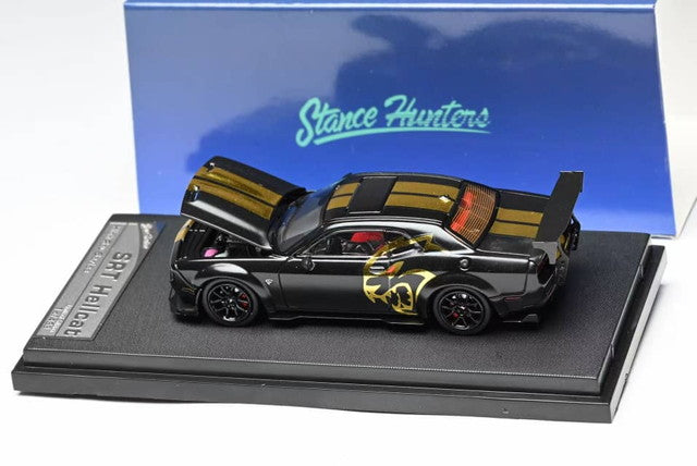 [ Pre-order ] Stance Hunters SH 1:64 Dodge Challenger SRT Hellcat Midnight Matt Black