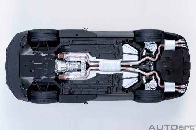 73094 AUTOART 1:18 Ford Mustang Shelby GT500 (Blue with White Stripes)