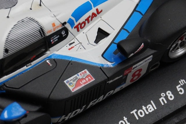 1:43 SPARK S1280 Peugeot 908 HDI FAP Team Peugeot Total Le Mans 5th place 2008 #8 model car