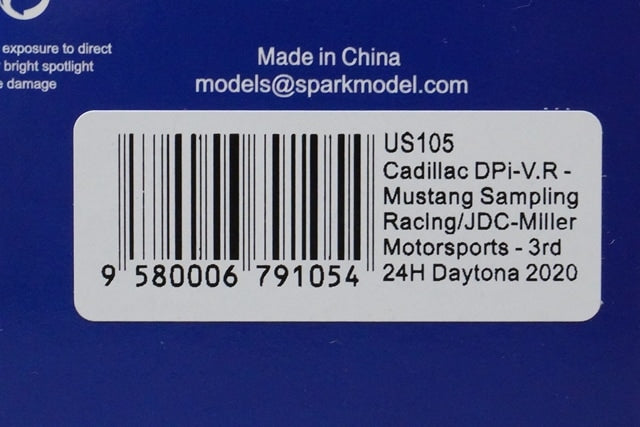 1:43 SPARK US105 Cadillac DPi-V. R Daytona 24H 2020 #5 model car