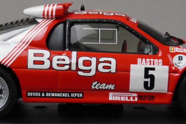 1:43 ixo RAC066 Ford RS200 #5 Ypres Rally 1986 R.Droogmans R.Joosten model car