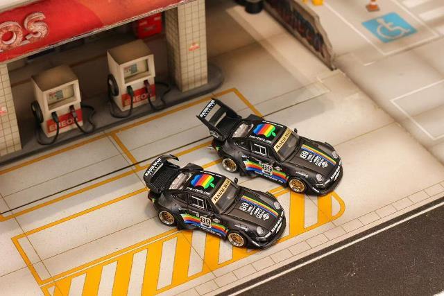 [ Pre-order ] SW Street Weapon 1:64 RWB 993 Matte Black Apple Racetrack High Tail