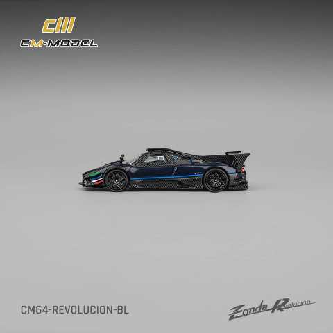 [ Pre-order ] CM64-Revolucion-BL CM-Model 1:64 Pagani Zonda Revolucion Metallic Blue