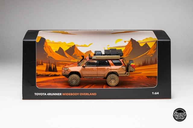 [ Pre-order ] DTG0018-ORM GCD Gaincorp Products 1:64 Toyota 4Runner Widebody Overland Inferno Orange (Muddy)