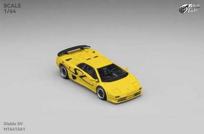 [ Pre-order ] MT6413A1 Micro Turbo 1:64 Lamborghini Diablo SV Metallic Yellow