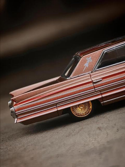 [ Pre-order ] MK Miniatures 1:64 Chevrolet Cadillac Sedan De Ville Metallic Red Copper, China Hangzhou International Model Show Exclusive