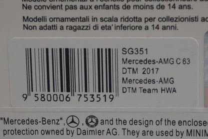 1:43 Spark SG351 Mercedes-AMG C63 DTM Team HWA 2017 #22
