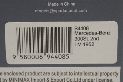1:43 Spark S4408 Mercedes-Benz 300SL Le Mans 2nd 1952 #20
