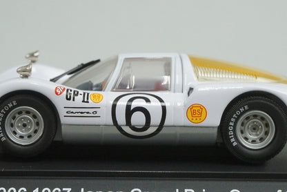 1:43 EBBRO 43371 Porsche 906 Carrera 6 Japanese GP 1967 #6 White model car