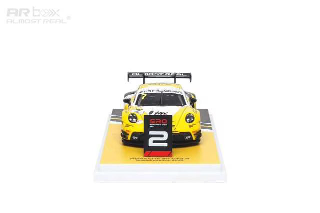 640001001 AR Box [Almost Real Model] 1:64 Porsche 992 GT3 R Yellow Suzuka 1000km 2025 #7
