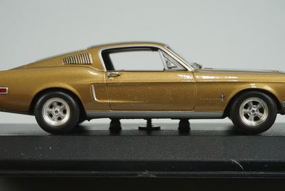1:43 MINICHAMPS 400082022 Ford Mustang Fastbag 2+2 1968 Gold Metallic model car