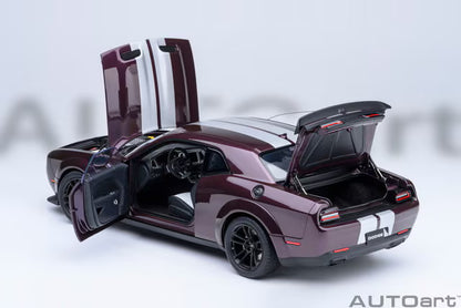 [ Pre-order ] 71762 AUTOart 1:18 Dodge Challenger SRT Jailbreak 2022 (Metallic Purple with Silver Stripes <Hellraisin>)