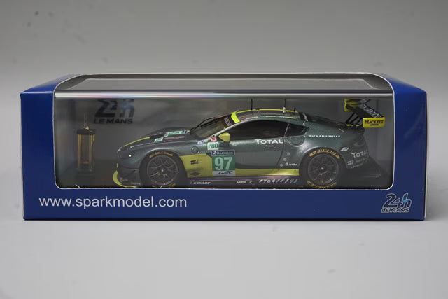 1:43 Spark S5836S Aston Martin Vantage GTE LM Pro Class Le Mans Winner 2017 #97 with Trophy