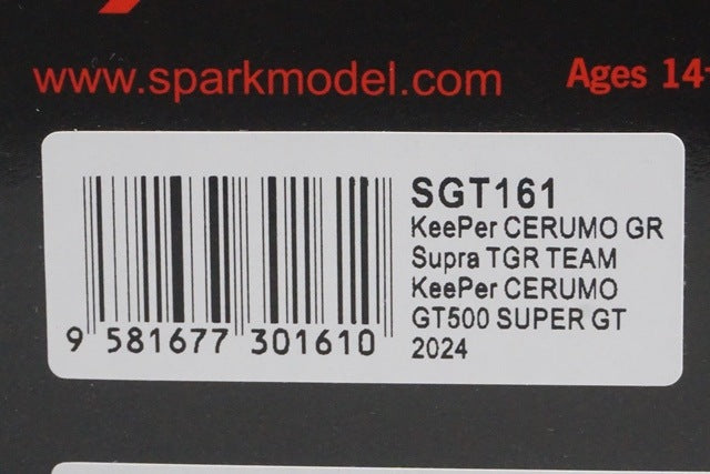 1:43 Spark SGT161 KeePer Celmo GR Supra TGR Team GT500 Super GT 2024 #38 Hiroaki Ishiura / Toshiki Oyu