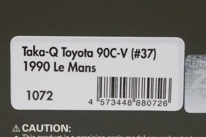 1:43 ignition model IG1072 Taka-Q Toyota 90C-V Le Mans 1990 #37