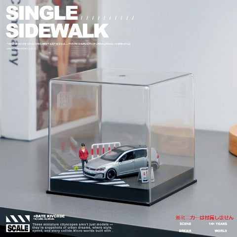 SCJ82016-A 収蔵家 Diorama 1:64 Street Corner Mini Diorama 005 Crosswalk