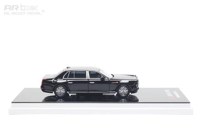 690201001 AR Box [ Almost Real Model ] 1:64 Hongqi U7 Golden Sunflower For State Guests Black